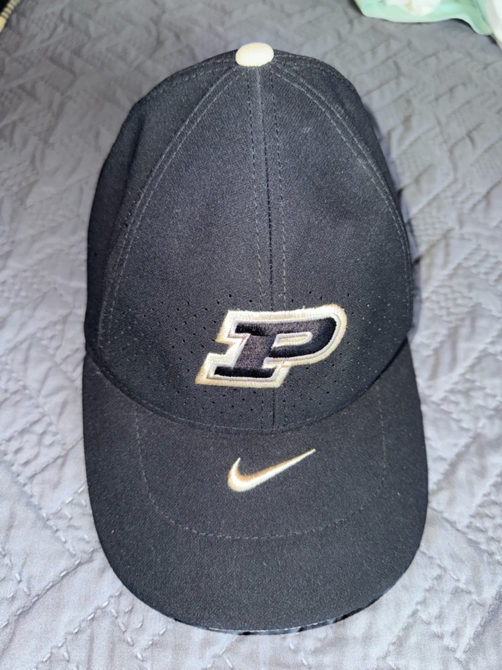 Nike Purdue Boilermakers Dri-Fit Hat Black and Gold